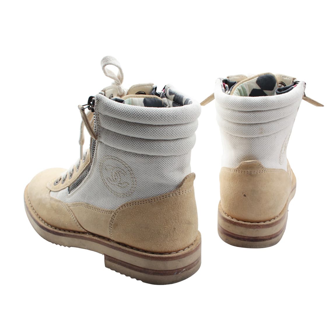 샤넬 베이지 워커 부츠 36 1/2 상품이미지4