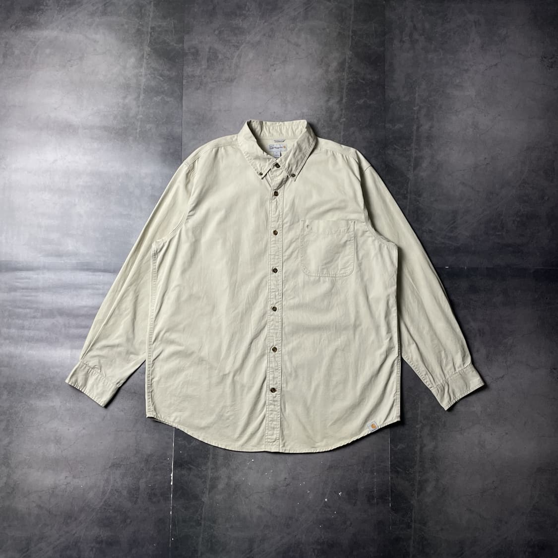 CARHARTT 칼하트 빈티지 아이보리 코튼 워크 셔츠 A00834 상품이미지1