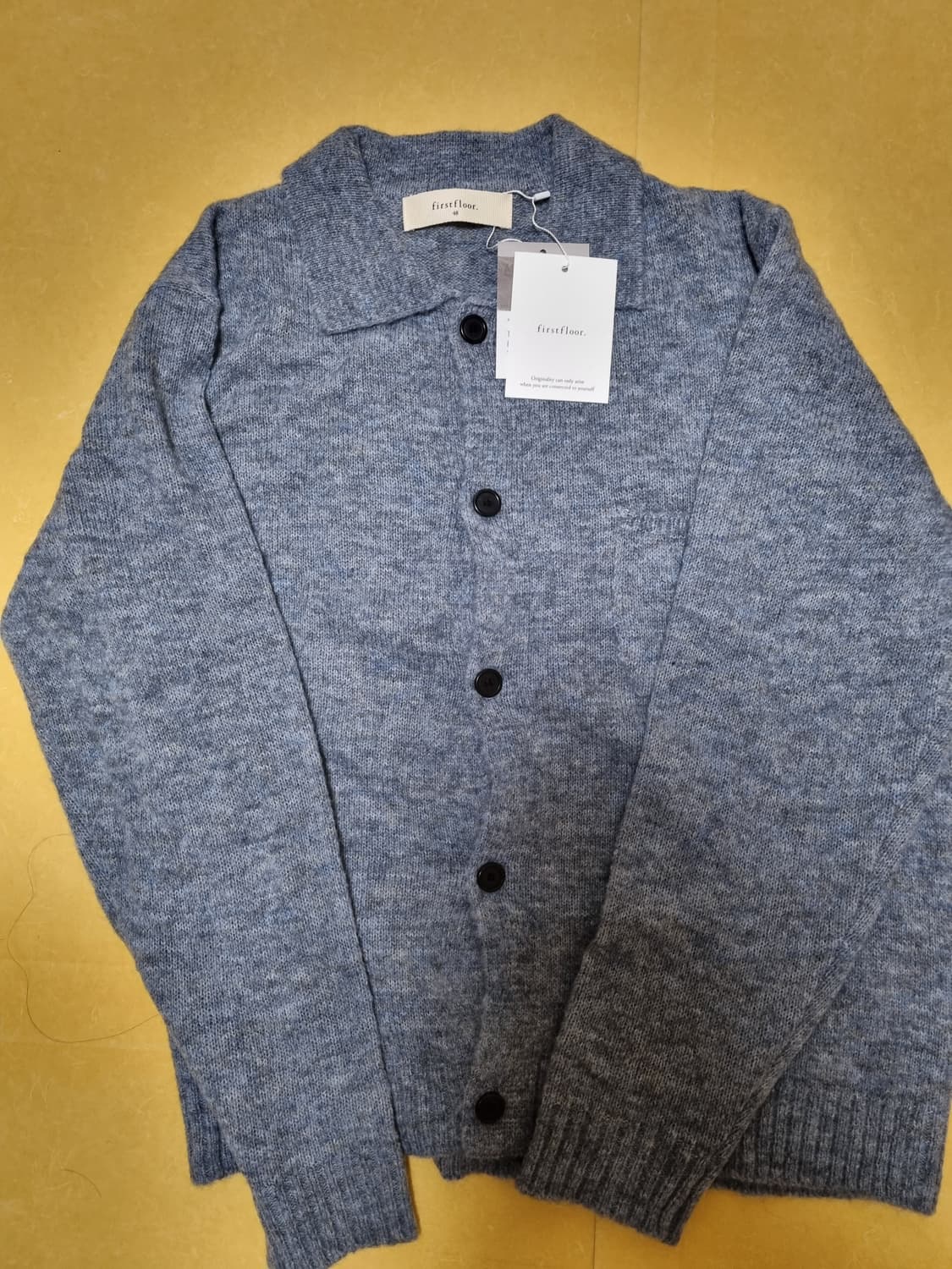 퍼스트플로어 (파프터) 브러쉬드 알파카 칼라 가디건 48 새상품 상품이미지2