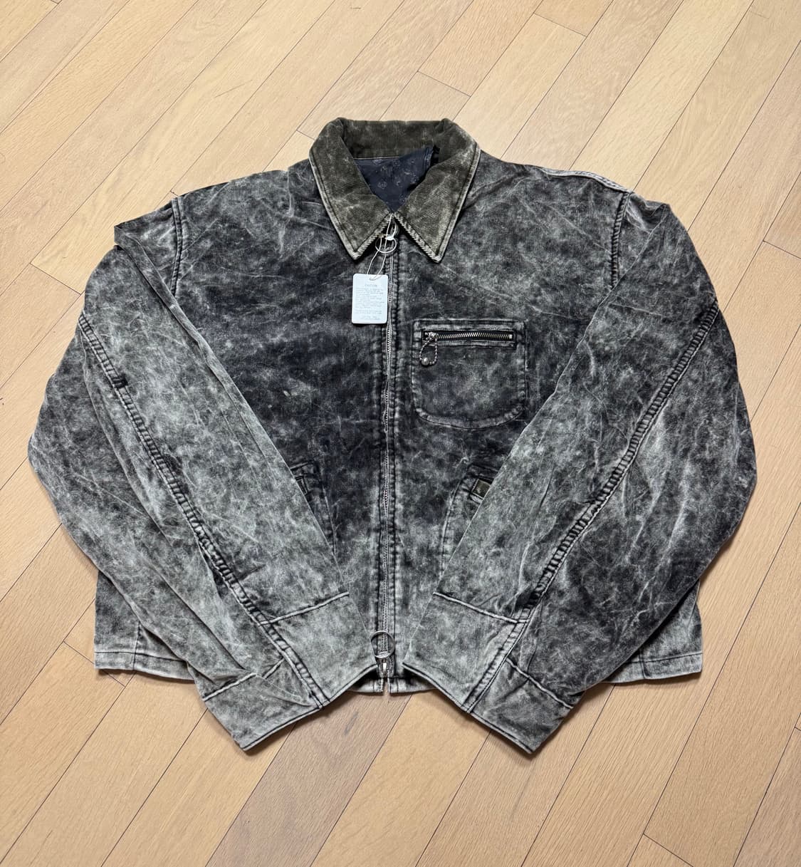 [3] 캐피탈 벨베틴 헌터 더티 다이드 드리즐러 자켓 블랙 kapital 상품이미지3