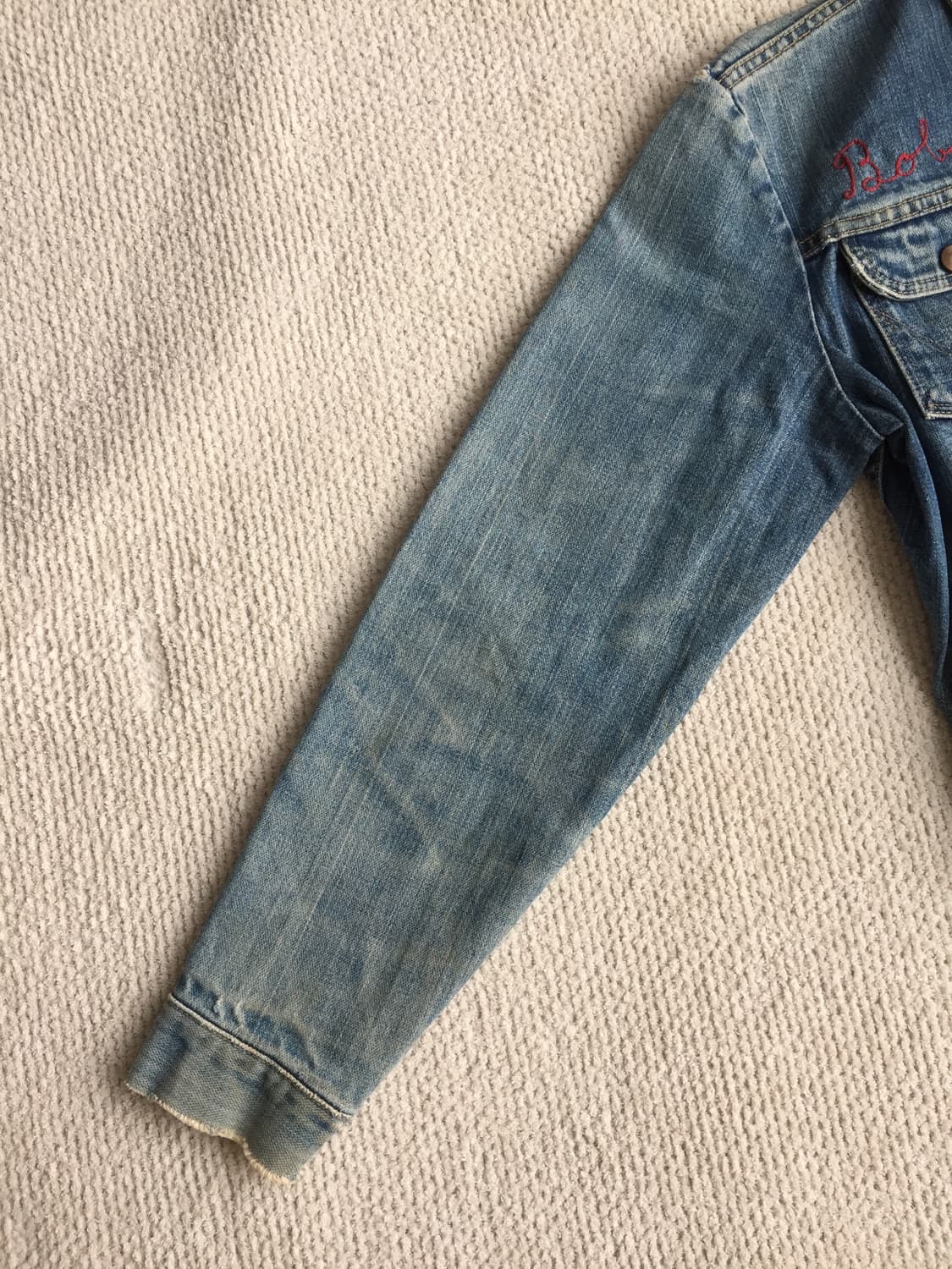 70’s wrangler 124mj 체인스티치 굿페이딩 데님자켓 상품이미지7
