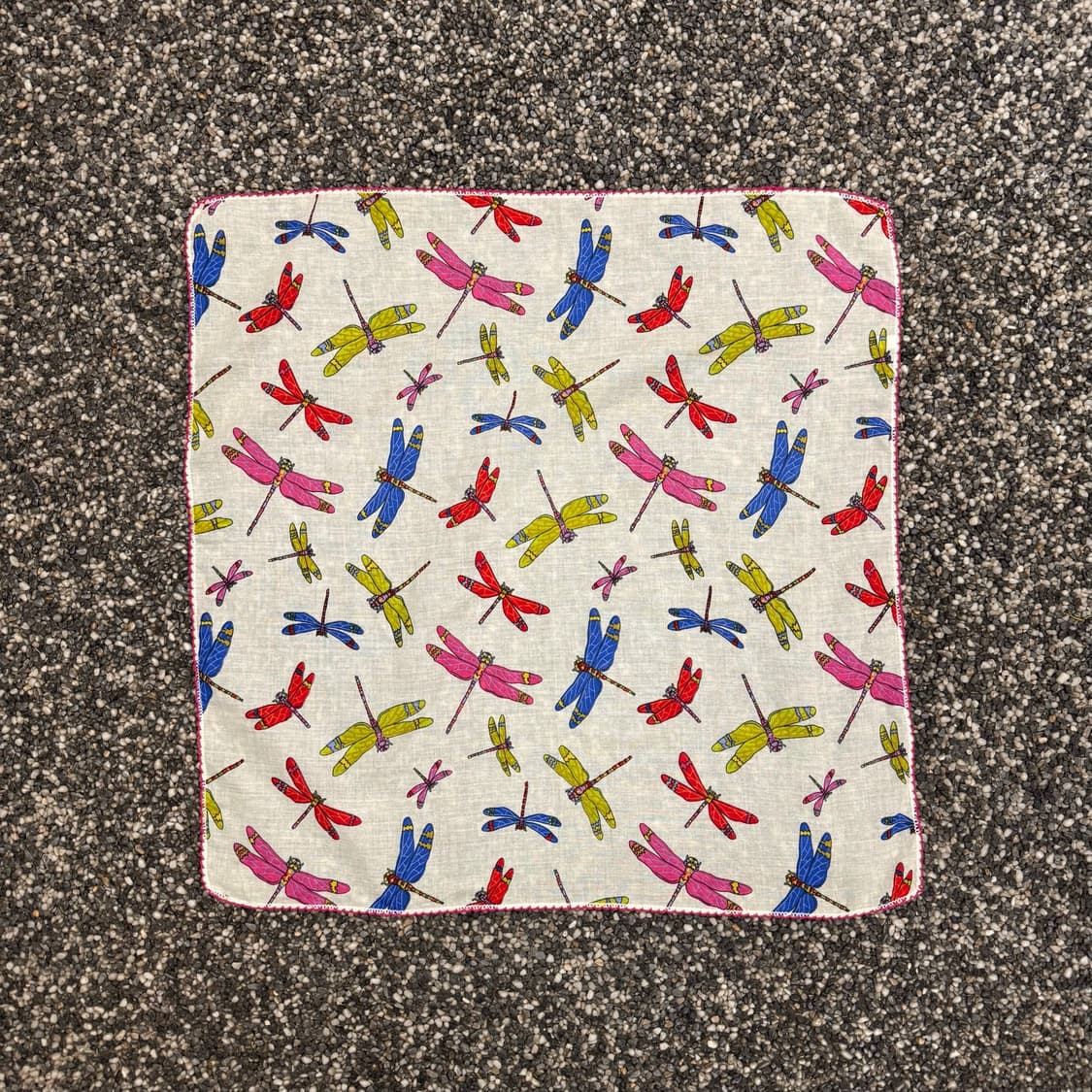 빈티지 잠자리 패턴 반다나 (54x53cm)  상품이미지1