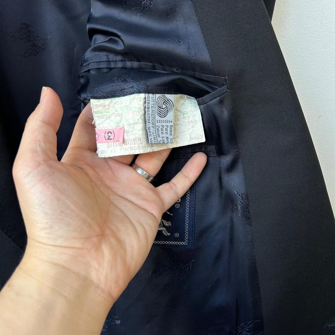 10058 - 버버리 블랙 금장 더블 블레이저 자켓 상품이미지5