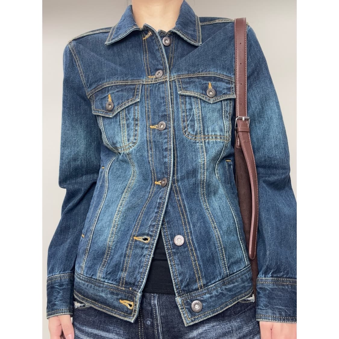 빈티지 데님 청자켓 상품이미지1