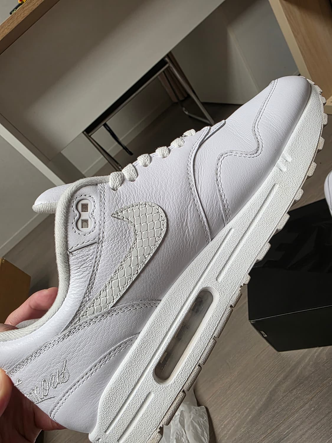 나이키 에어맥스 1 x 슈프림 흰색 280mm 상품이미지3