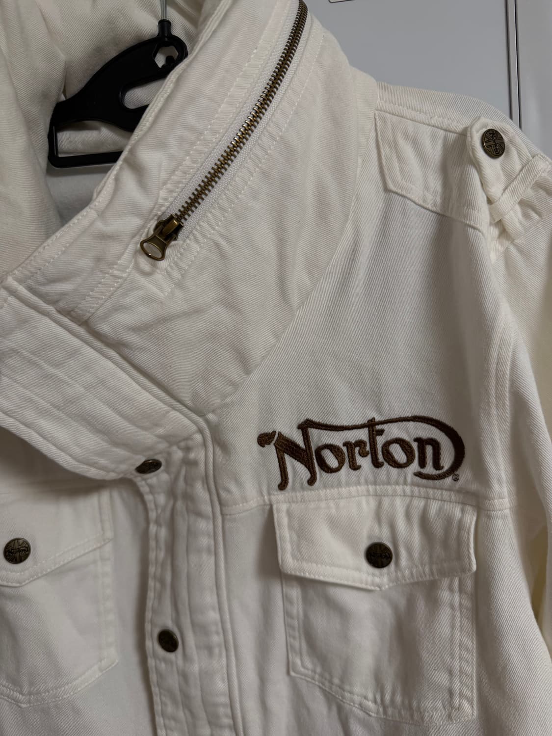 norton vintage 자수 하이넥 자켓 상품이미지3
