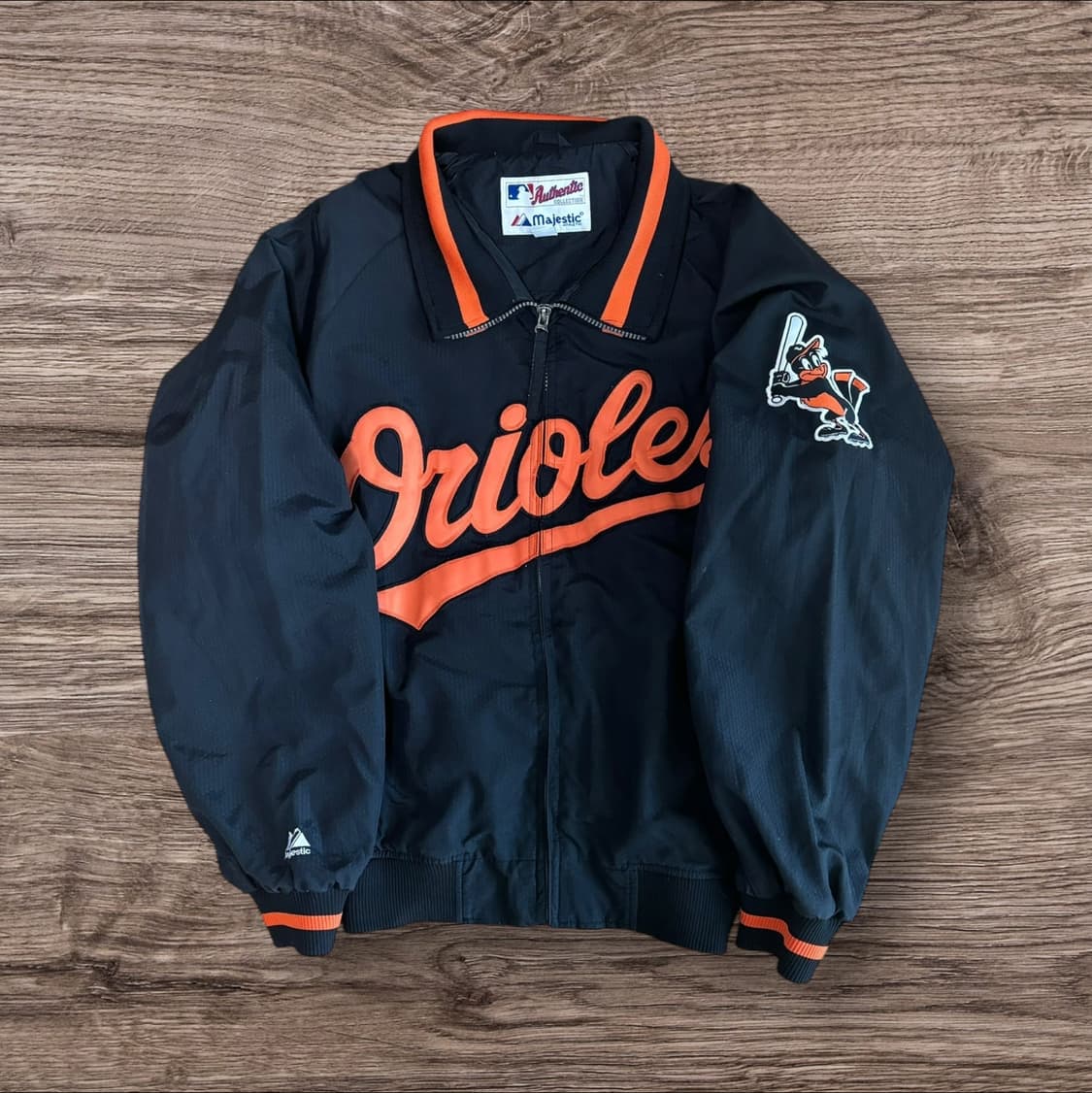Majestic Baltimore Orioles Bomber Jacket 상품이미지3