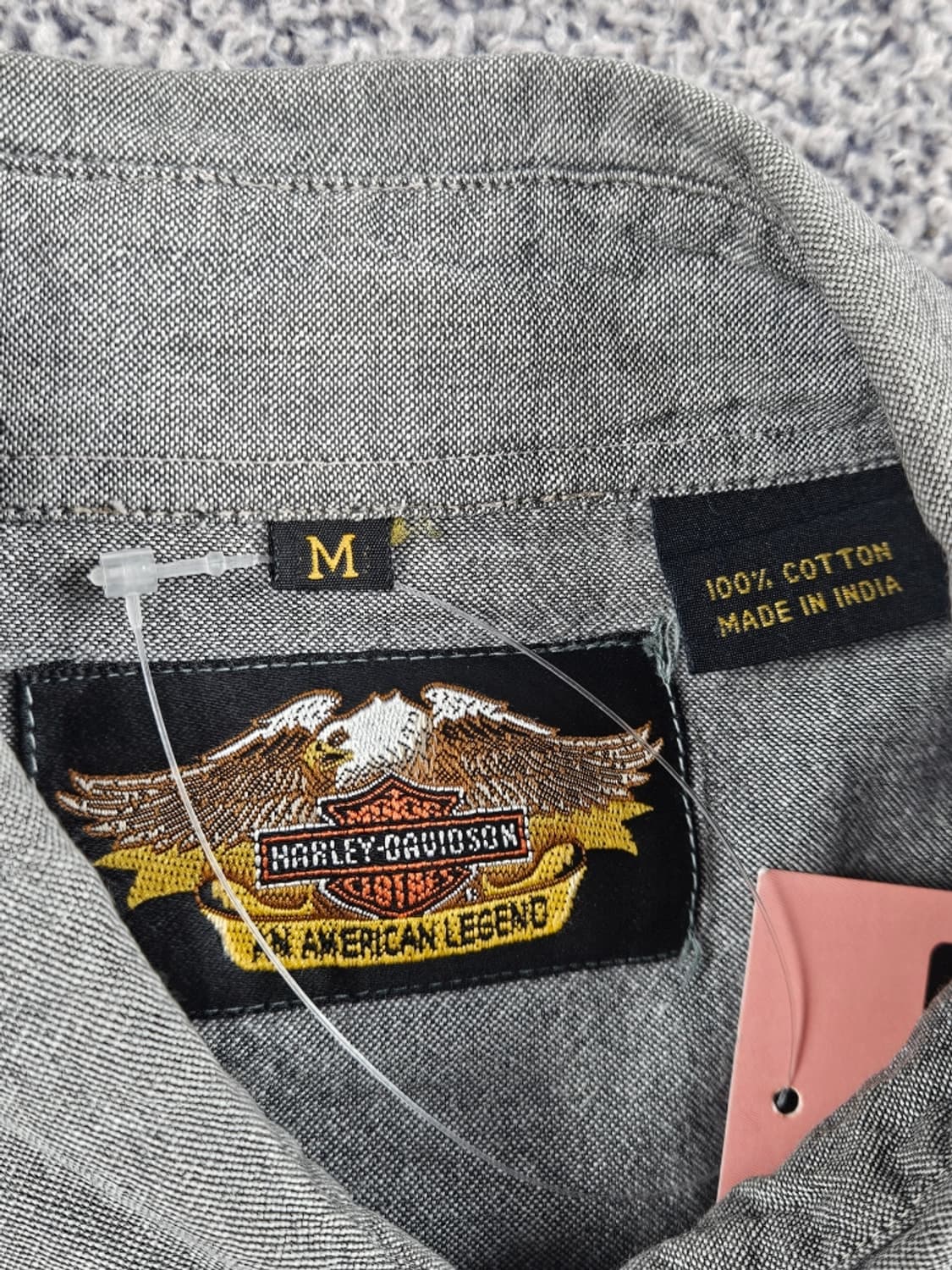 할리데이비슨 자수로고 포켓 바이커 셔츠 ( M ) / 8042 상품이미지10