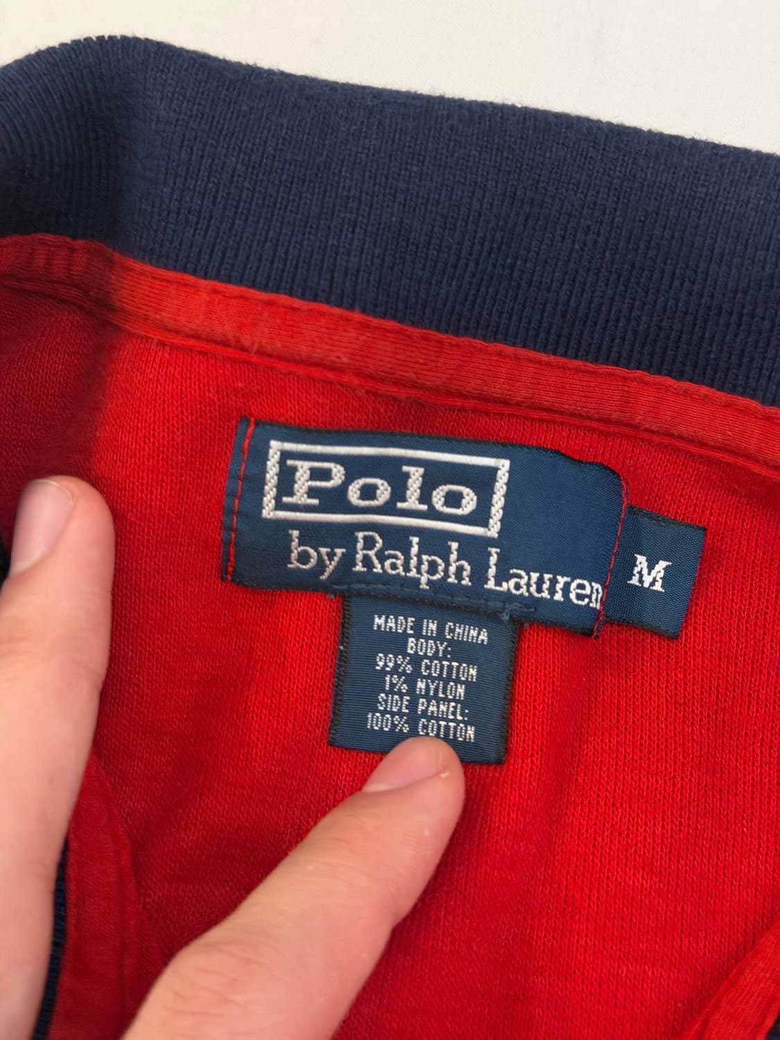 폴로 랄프로렌 빅포니 금장 치프키프 코튼 집업 져지 레드 상품이미지4