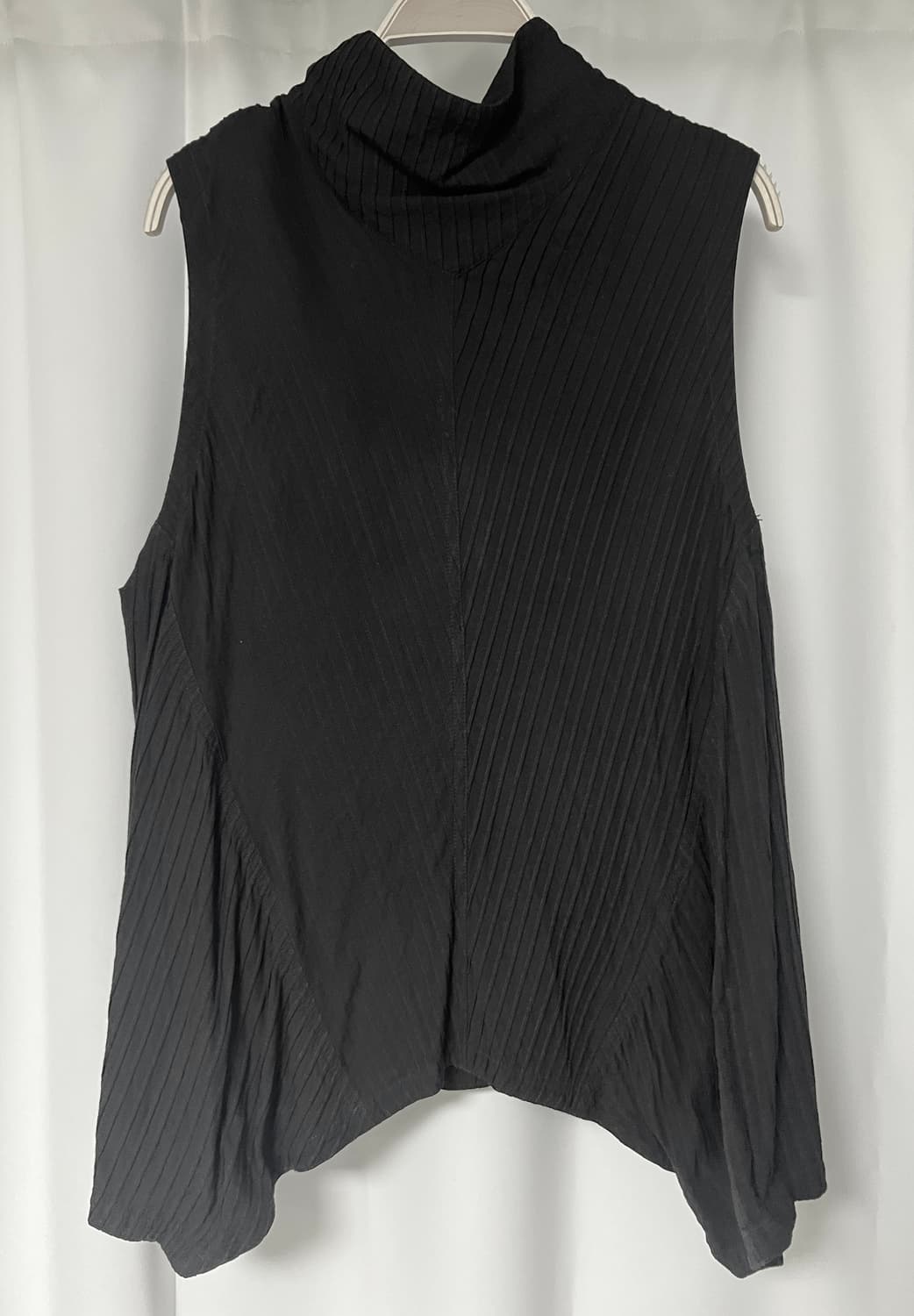 YACCO MARICARD 일본 디자이너 빈티지 핀턱 슬리브리스 상품이미지1