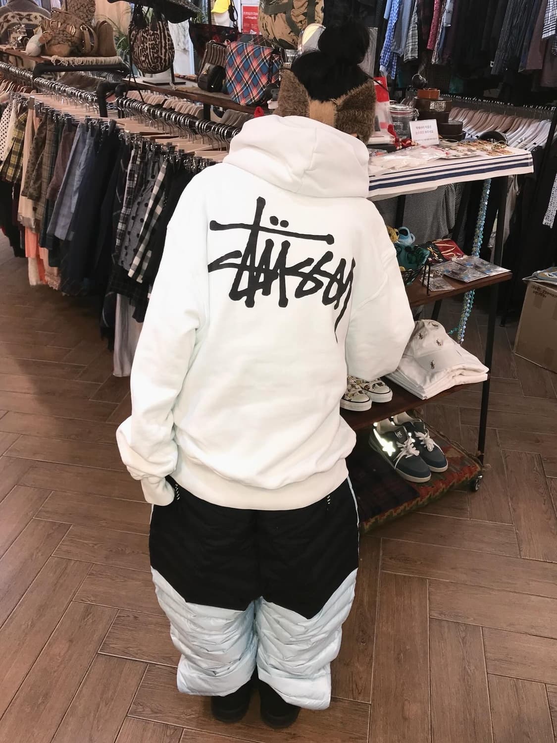 Stussy Stock Logo Hoodie 상품이미지1