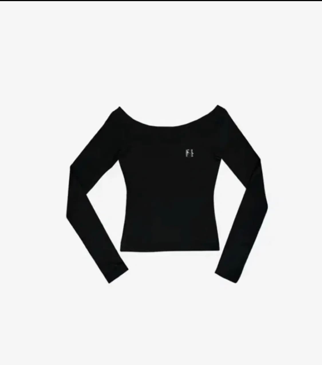 뉴얼린 엠블럼 보트넥 탑 상품이미지1