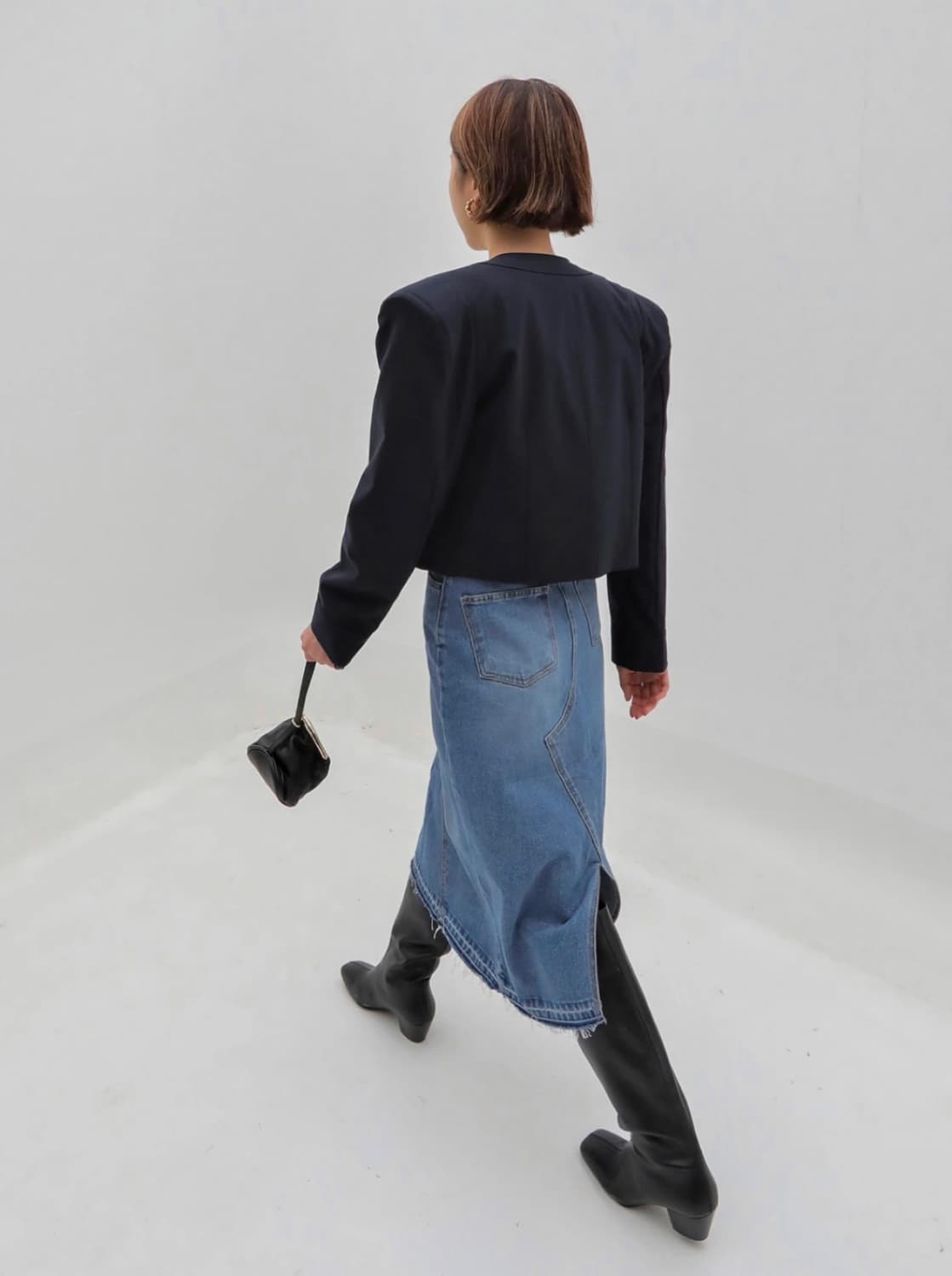 마르헨브리즈 빈티지 데미지 롱 데님스커트 / S 상품이미지3