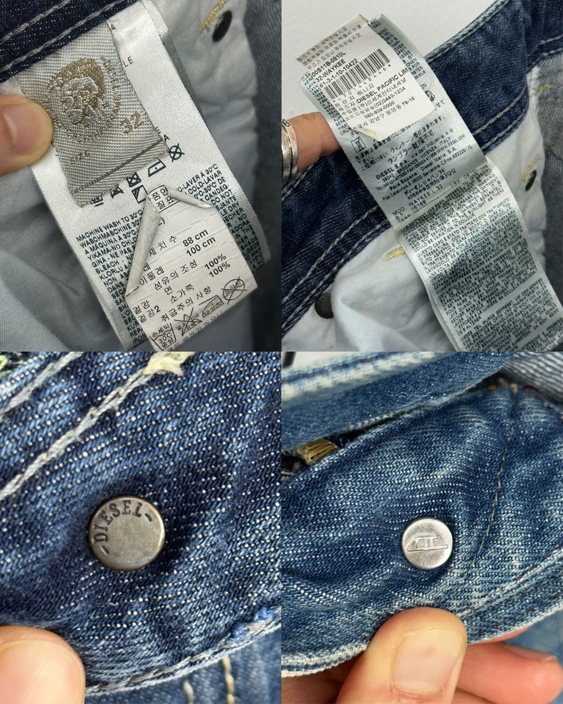 Diesel Industry Distressed Wash Straight 상품이미지10