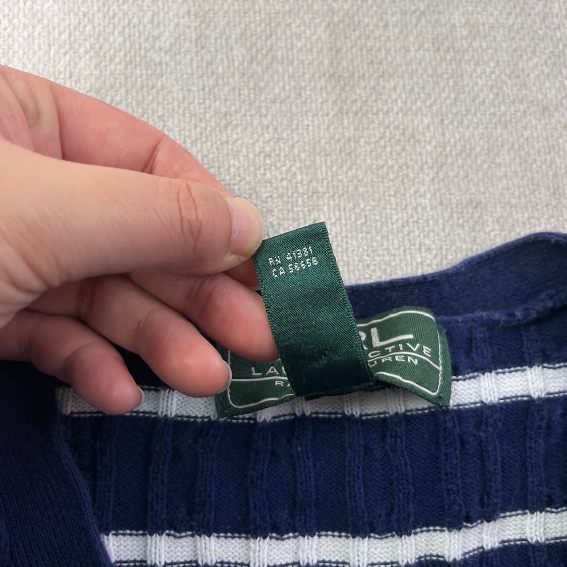 W 95 폴로랄프로렌 스트라이프 가디건 상품이미지4