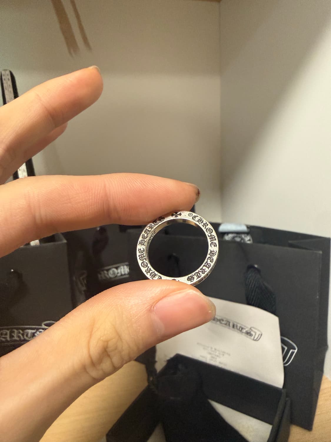 (Us8) 크롬하츠 스페이서 홍콩 익스클루시브 링 3mm 상품이미지3