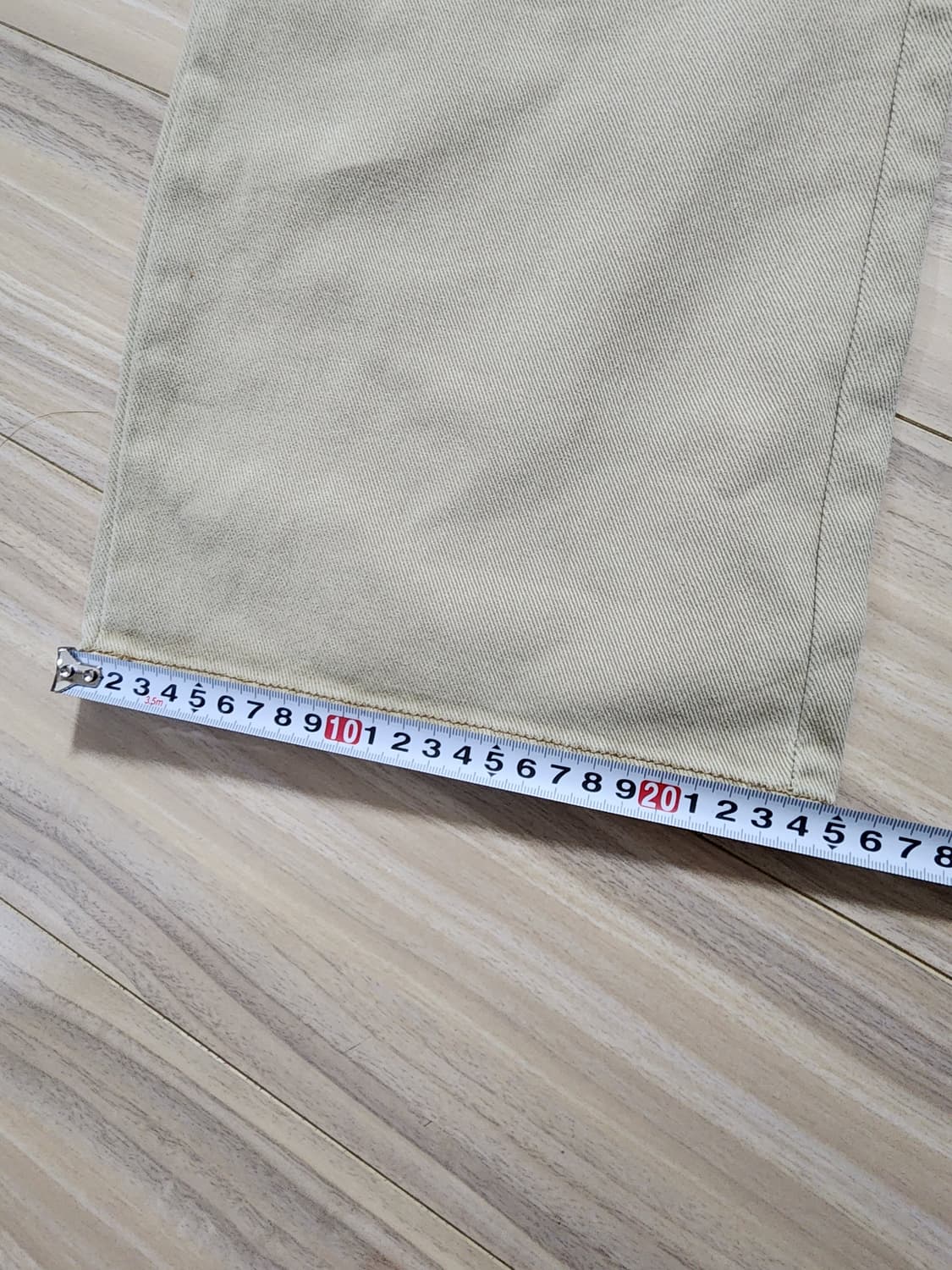 에잇세컨즈가먼트다잉팬츠바지베이지 상품이미지8