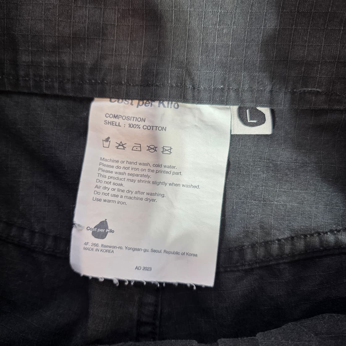 [L]코스트퍼킬로 벨티드 카고팬츠 상품이미지4