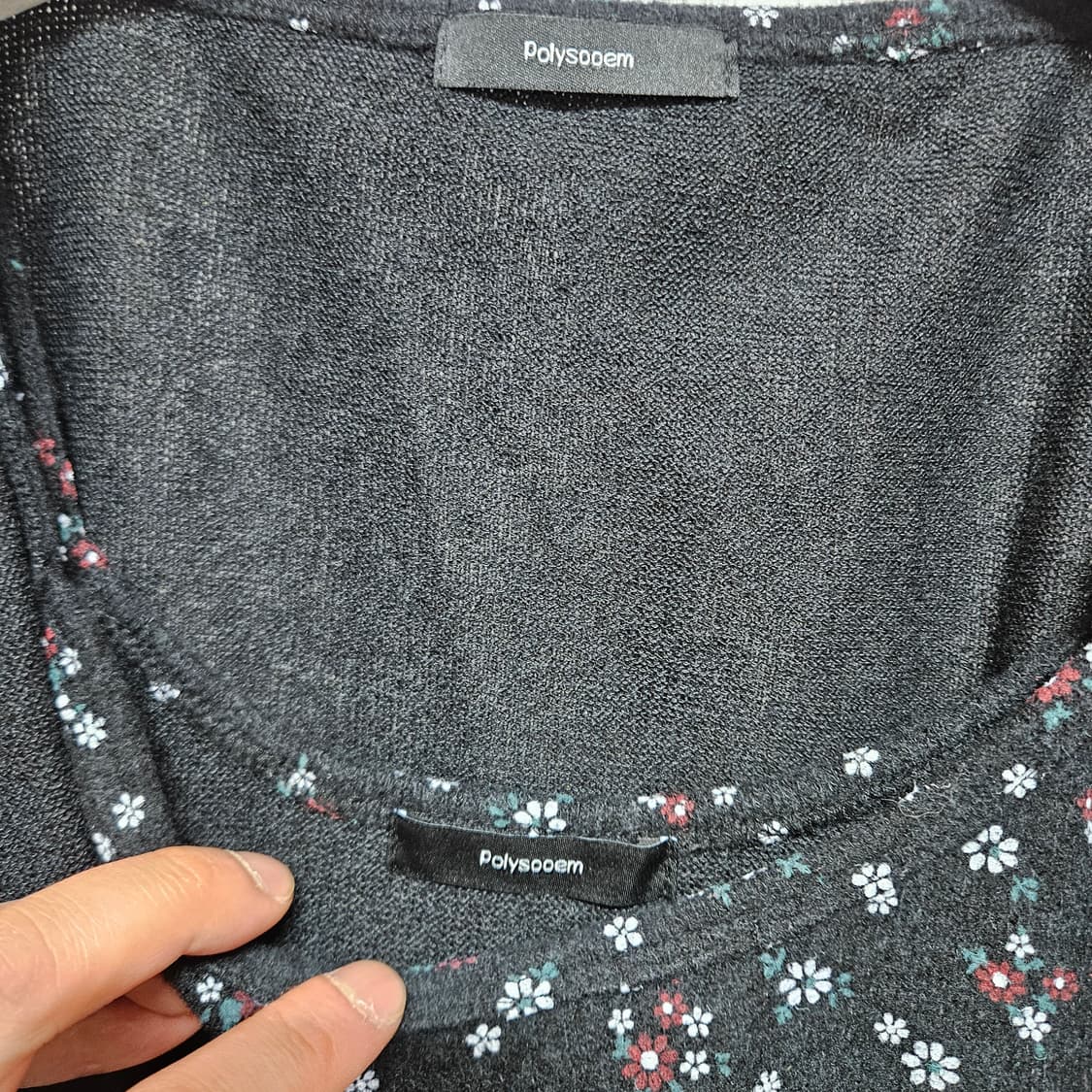 F 폴리수엠 플라워 패턴 가디건 상품이미지5