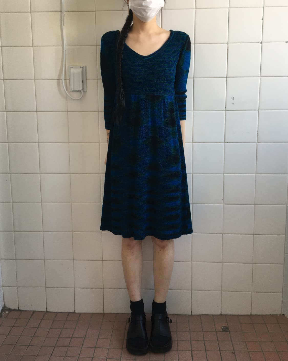 Pattern knit onepiece 상품이미지1