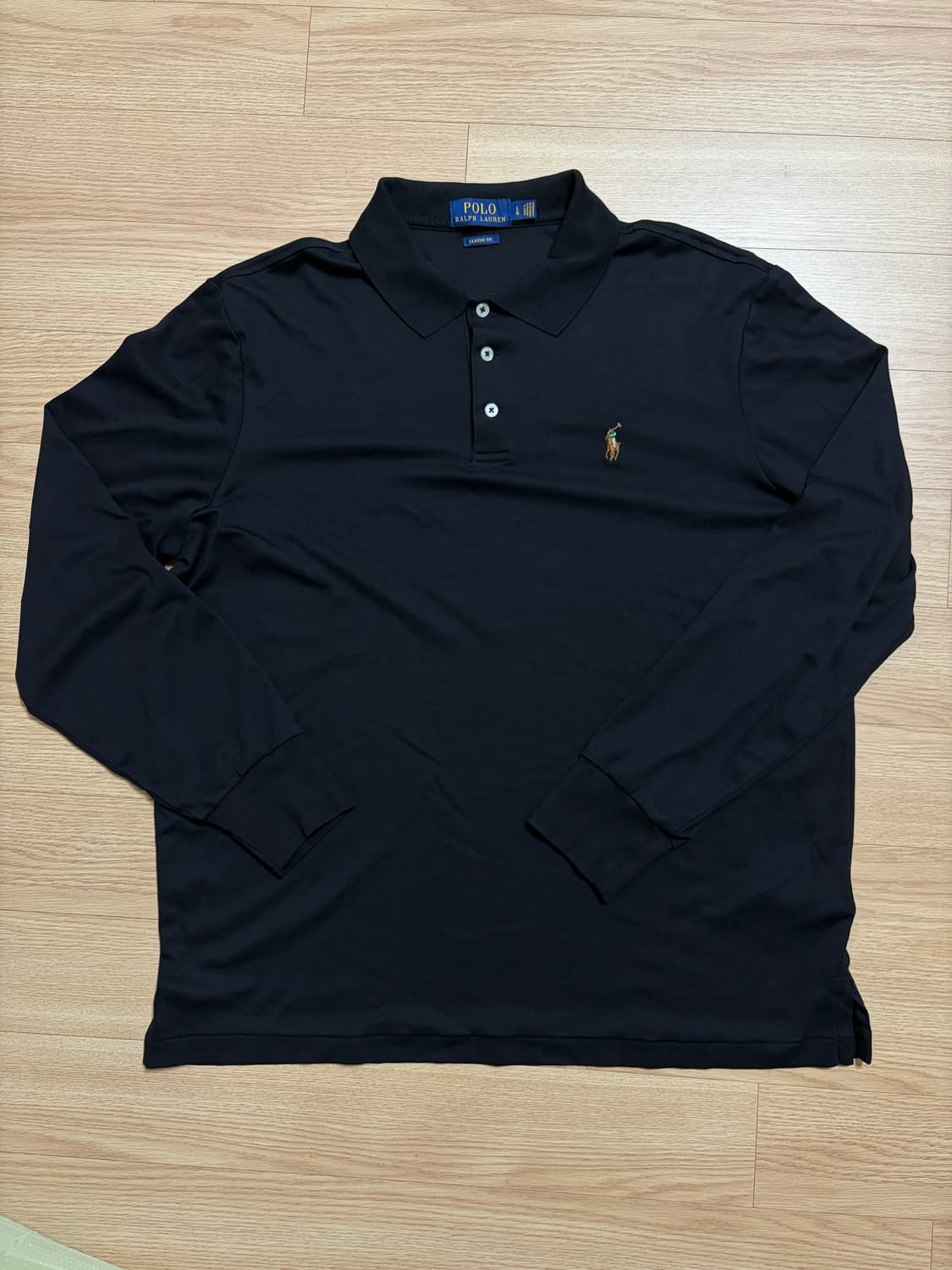 Polo 신형 폴로 랄프로렌 블랙 긴팔 카라티 XL 상품이미지2