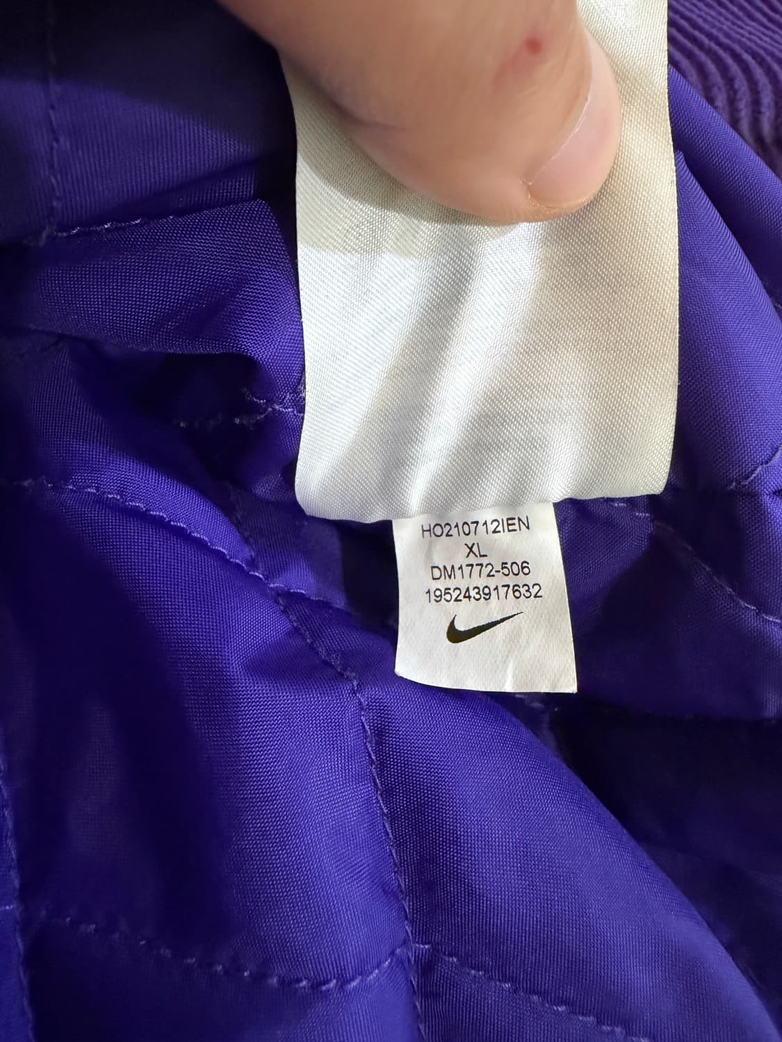 (XL)슈프림 x 나이키 아크 코듀로이 후드 자켓 퍼플  상품이미지5
