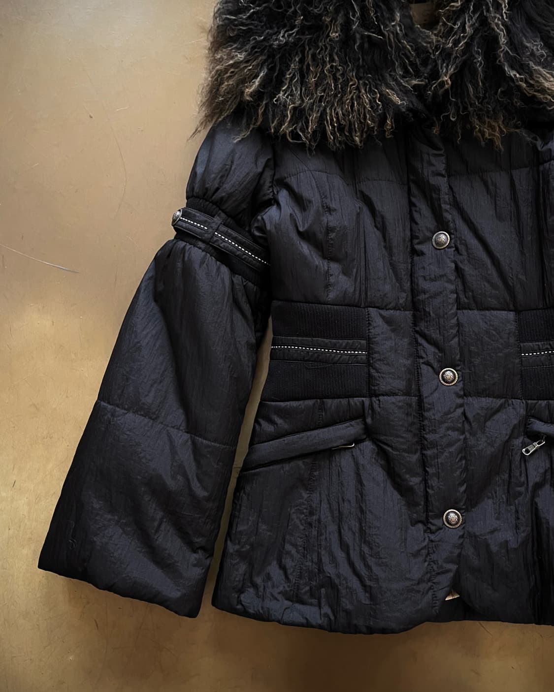 Italian V-Kei Tibet Fur Bondage Parka 상품이미지7