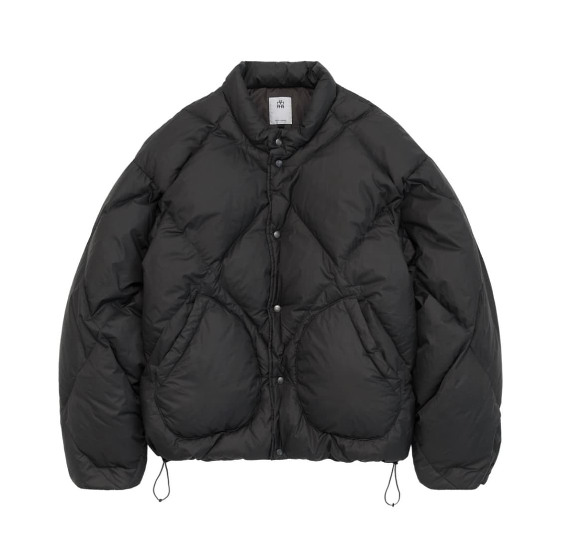 [4] 폴리테루 롬버스 다운 퍼퍼 자켓 블랙 차콜 상품이미지1