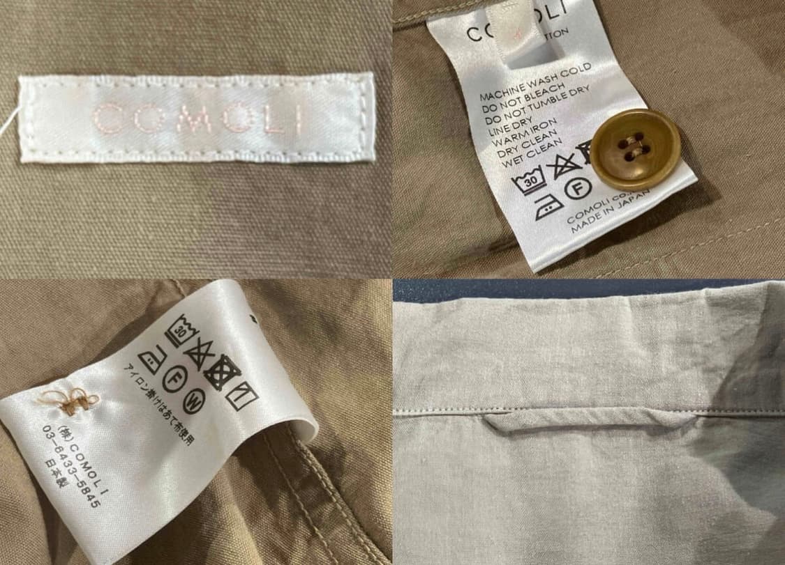 [COMOLI] 24SS Cotton B.D.U 재킷 4사이즈 상품이미지5