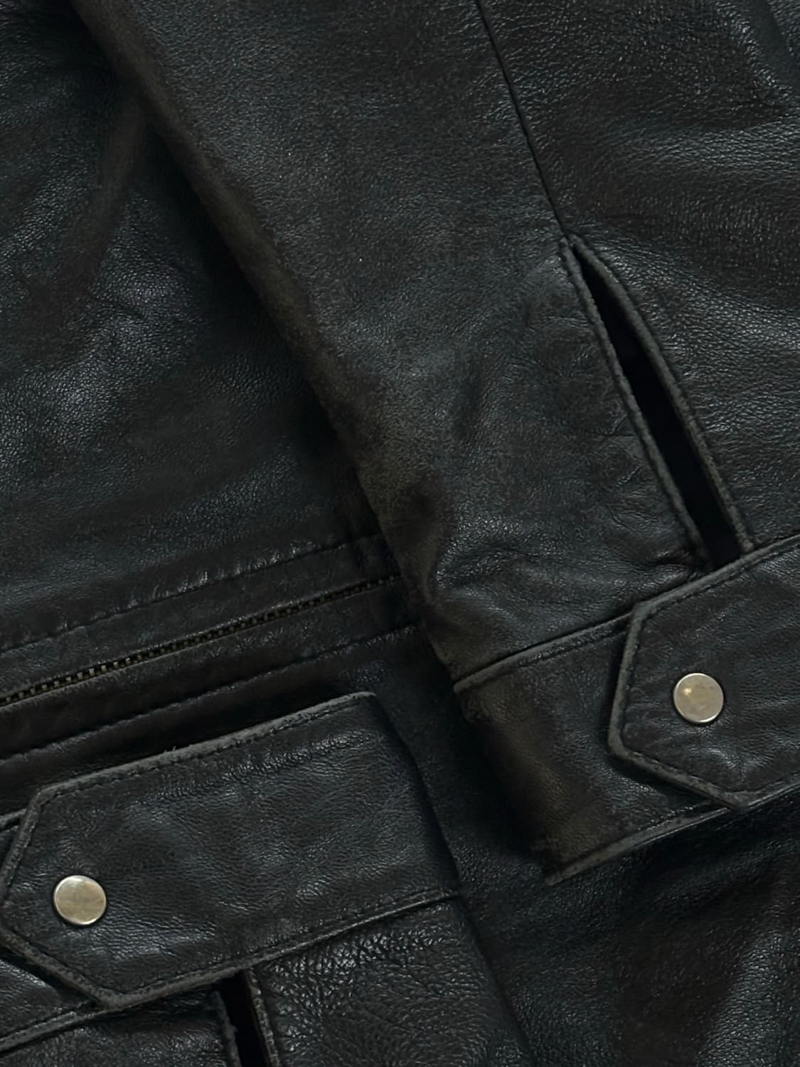 빈티지 양가죽 레더 자켓 상품이미지7