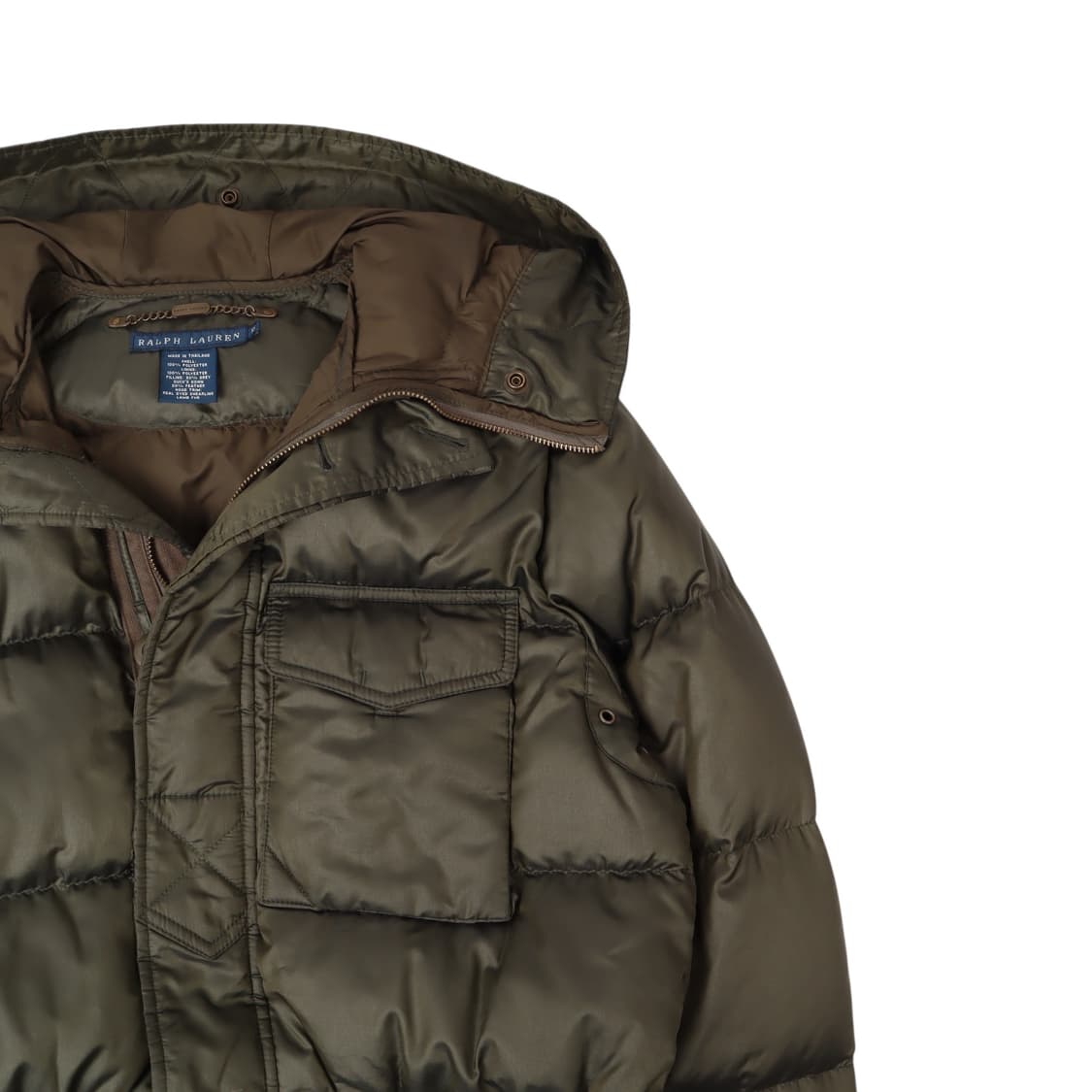 폴로 랄프로렌 카키 후디 유틸리티 패딩 상품이미지3
