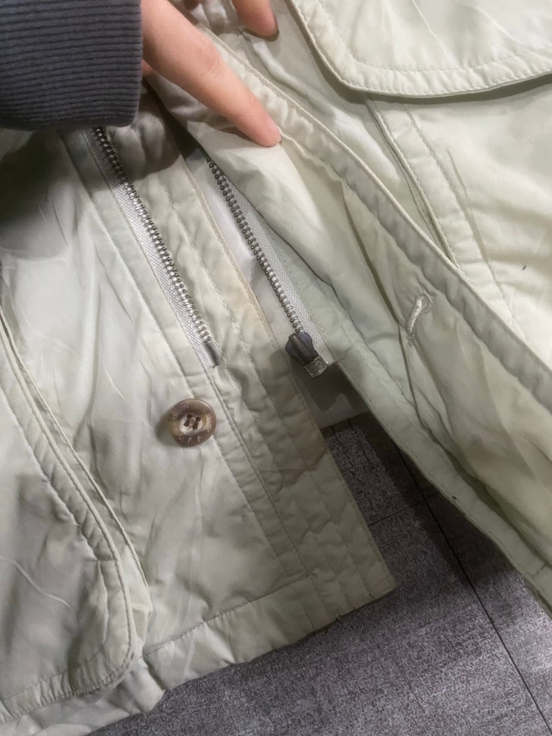 일본빈티지 Heff 올드스쿨아메카지 사파리봄버후드자켓 상품이미지4