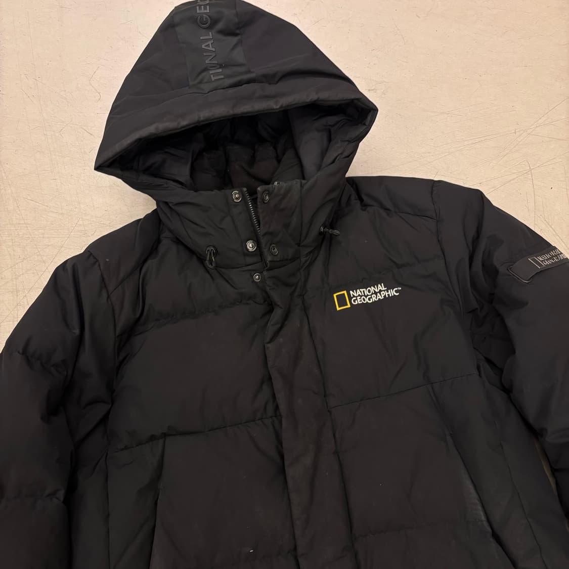 내셔널지오그래픽 빅로고 구스다운 롱패딩 상품이미지2