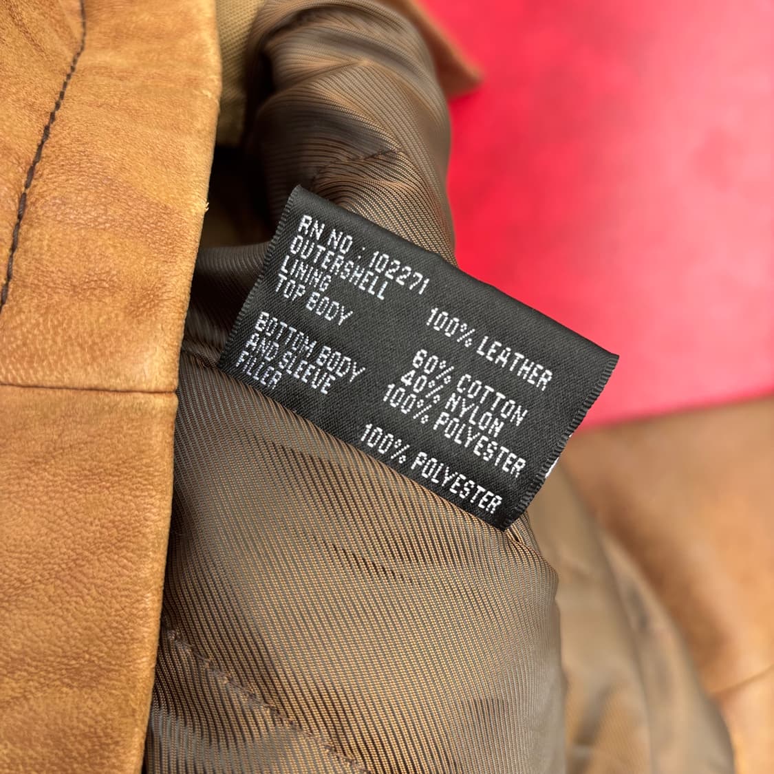 올드 콜롬비아 가죽 카 코트 상품이미지8