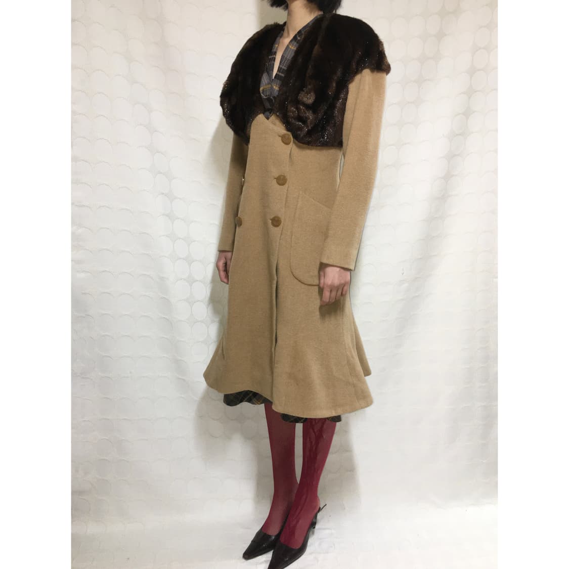 vivienne westwood 퍼 아머 울 머메이드 코트 상품이미지3