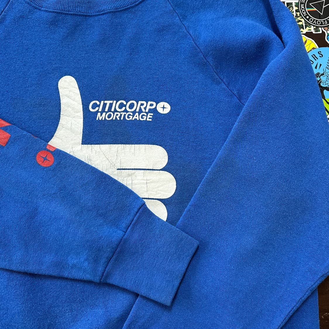 80s USA FOTL 따봉 빈티지 스웻셔츠 L 상품이미지6