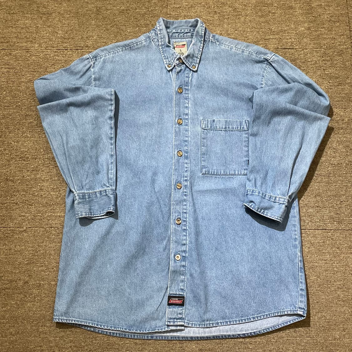 (L) Dickies 디키즈 코튼 데님 셔츠 상품이미지3