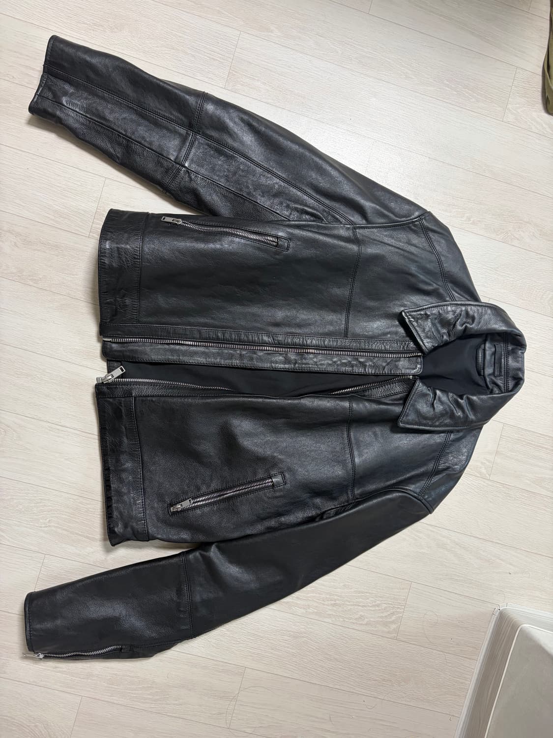 자라 소가죽자켓 상품이미지1