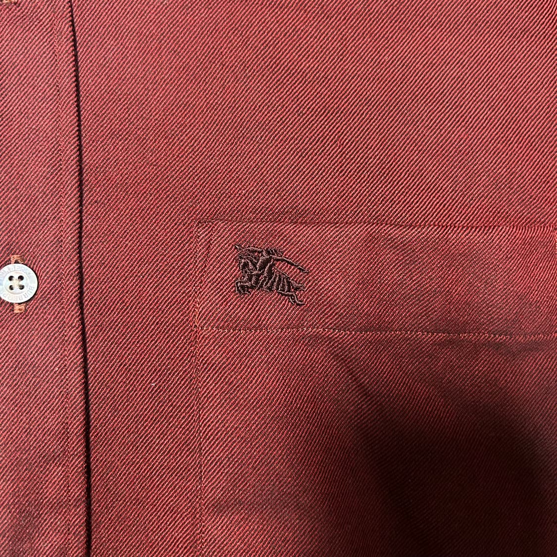 [L] 버버리 버건디 셔츠 상품이미지2