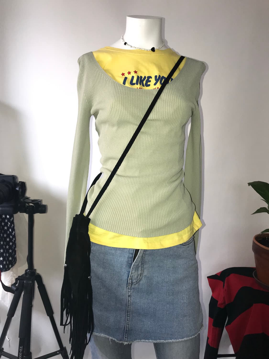 UNIQLO U Light Green Rib Sweater 상품이미지6