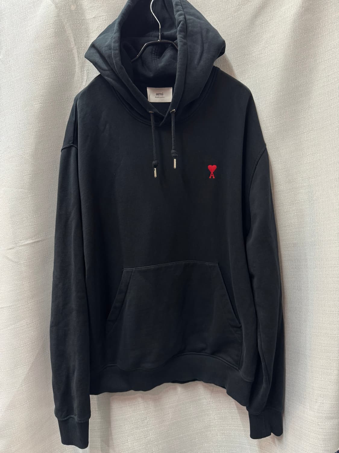 아미 ami 스몰로고 자수 오가닉 코튼 후드티 XXL(XL~2XL) 상품이미지1