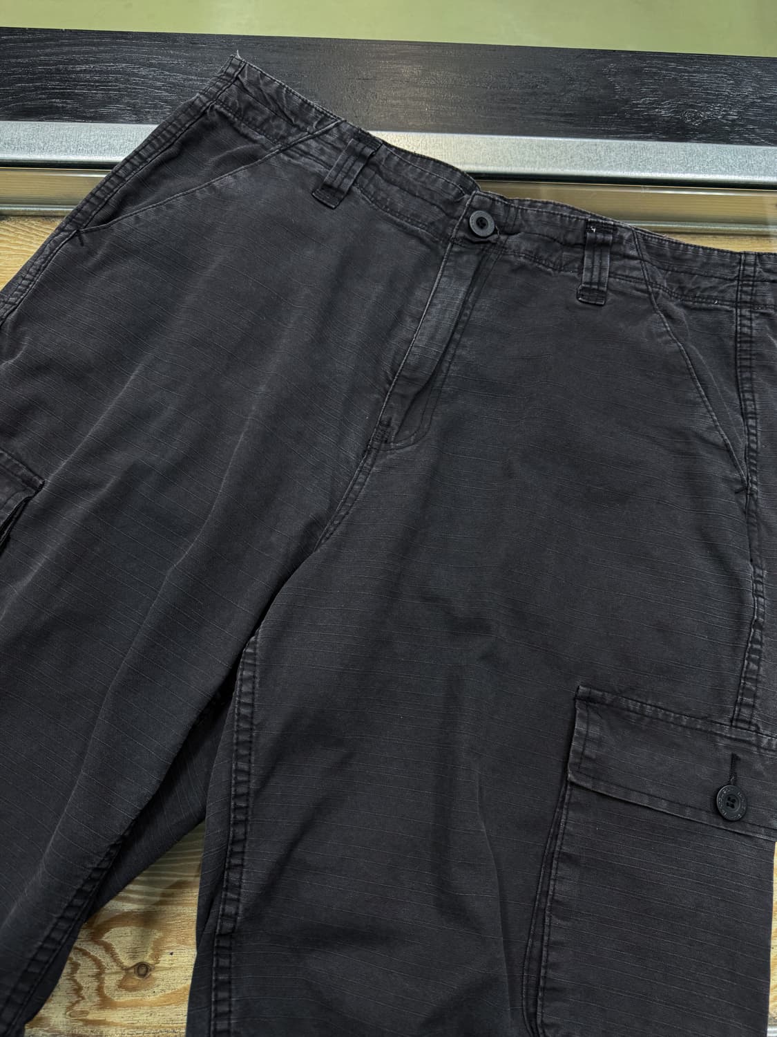 로카웨어 블랙 카프리 카고 쇼츠 상품이미지3