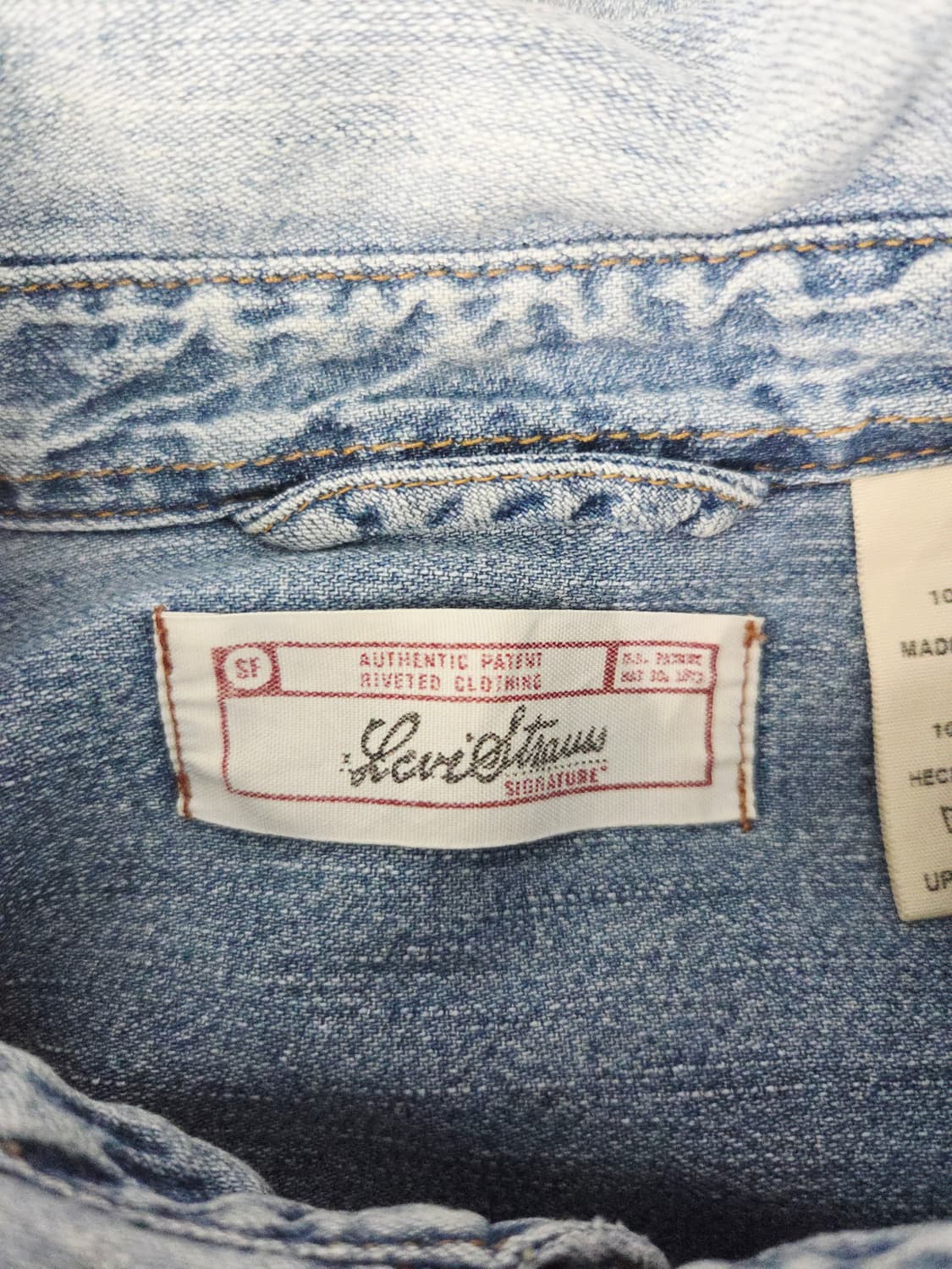 리바이스 시그니처 반팔 데님 셔츠 상품이미지7