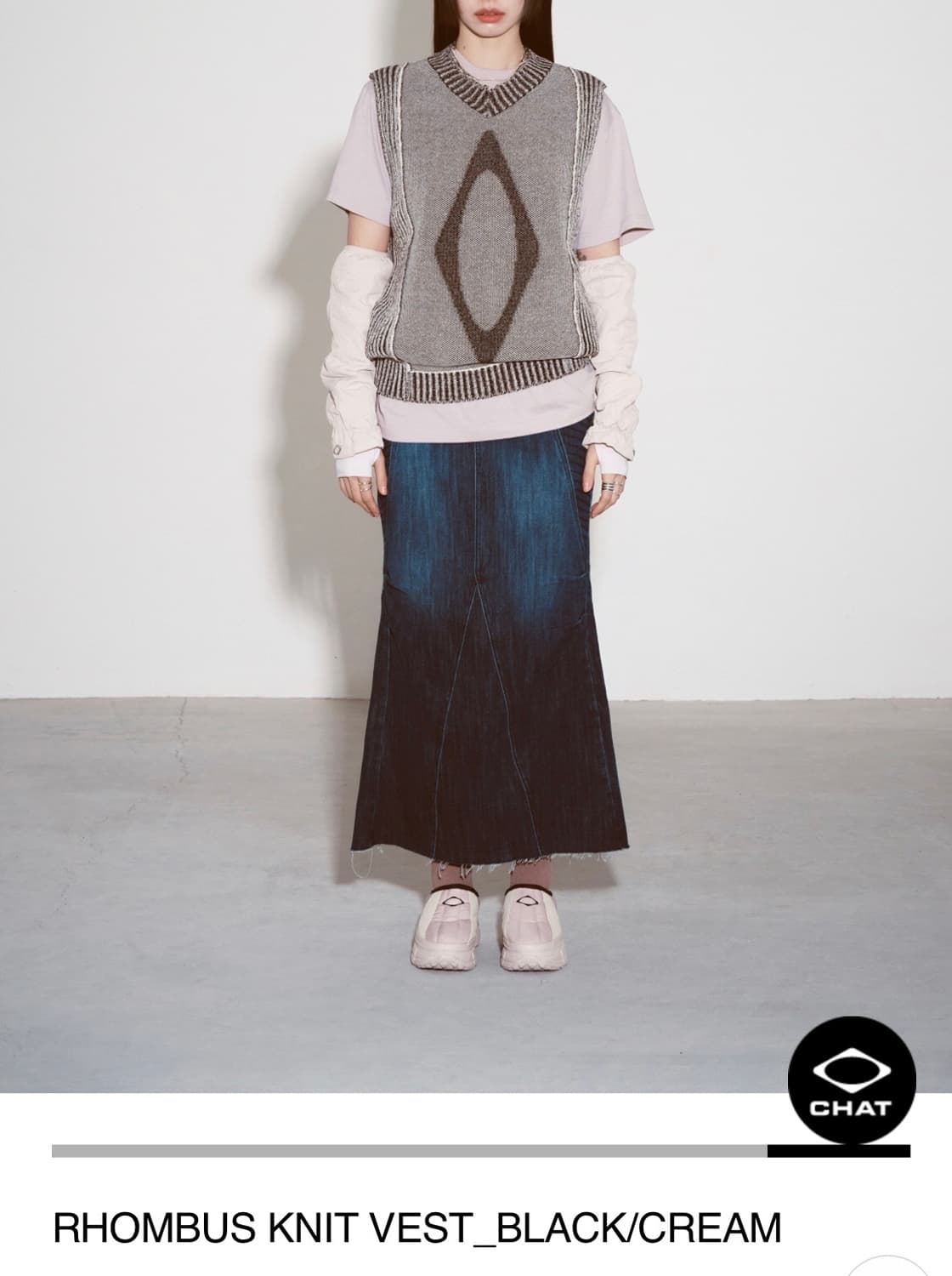 미스치프 니트 베스트 M 상품이미지2