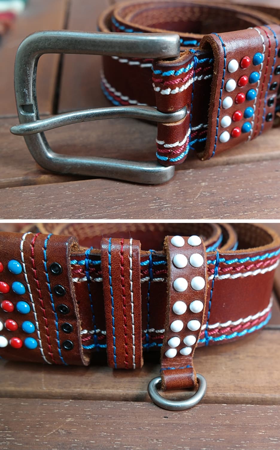 일본빈티지 도톰한 소가죽 벨트 33사이즈 미만 상품이미지2