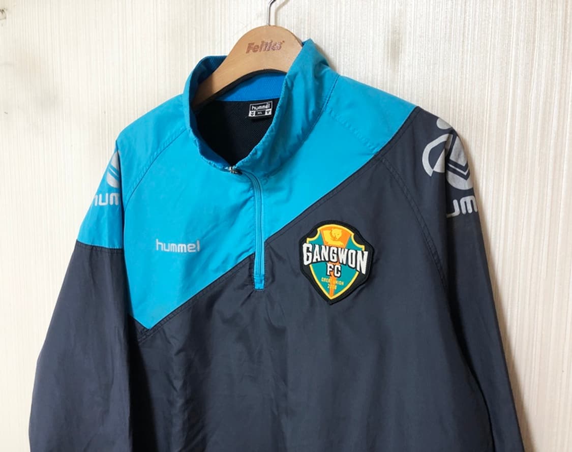 K리그 험멜 강원FC 선수실착 하프집업 윈드셔츠 XL 상품이미지6