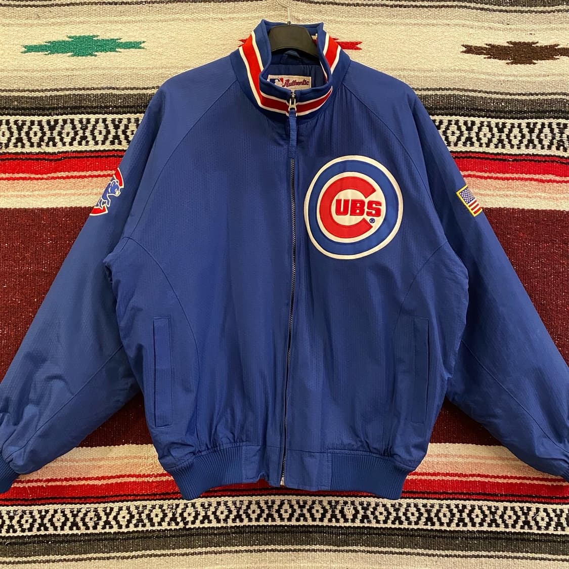 90s USA 마제스틱 시카고컵스 선수용 덕아웃자켓 상품이미지5