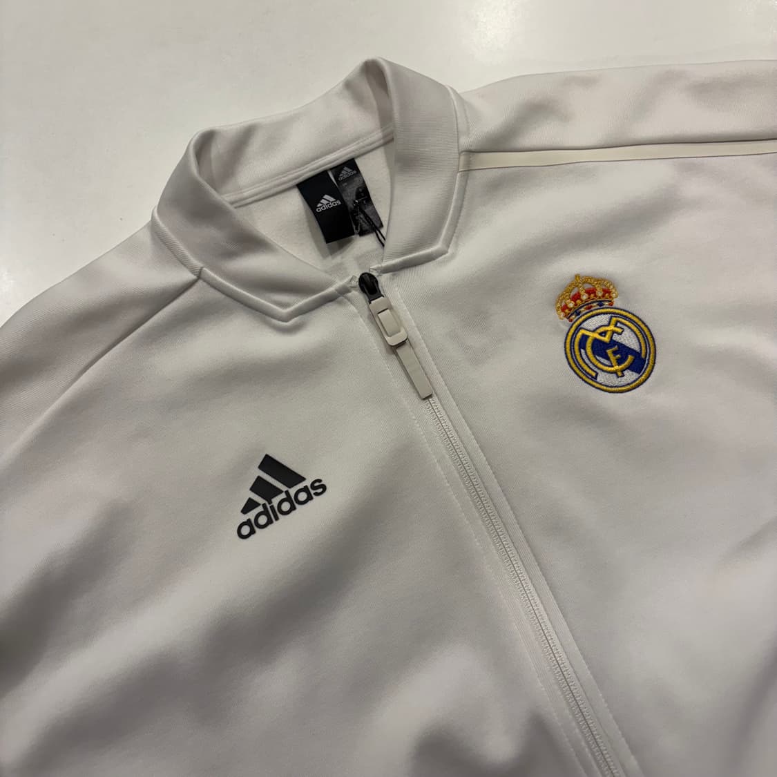 [M] 18s 아디다스 레알마드리드 트랙탑 져지 집업 화이트 D217 상품이미지3