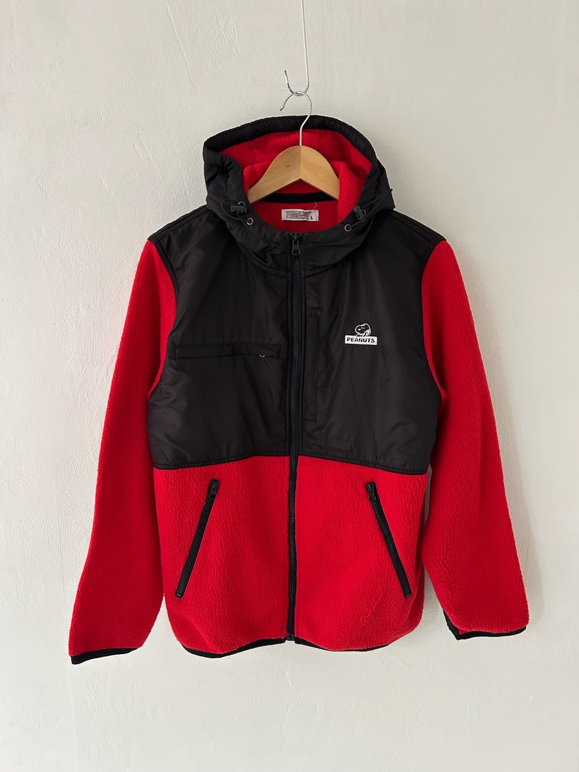 Vtg Peanuts Fleece Hoodie jacket. 상품이미지1