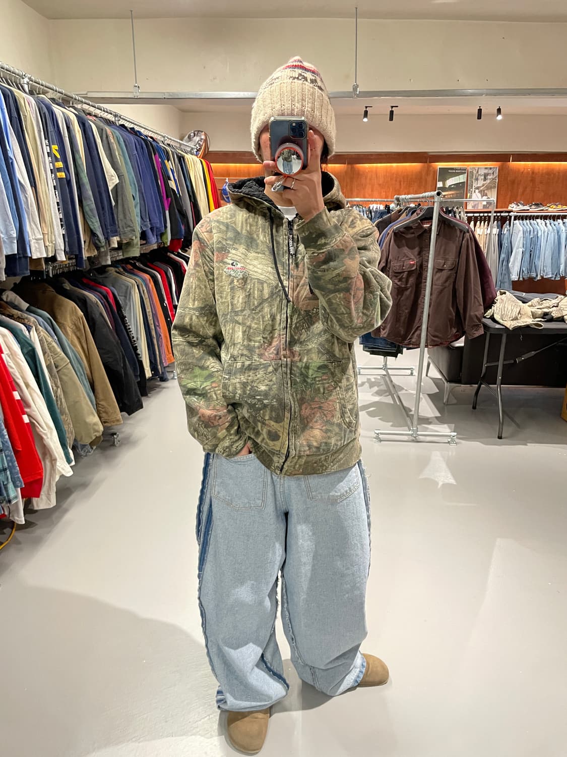 빈티지 리얼트리 쉐르파 후드집업 상품이미지2